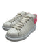 Alexander McQueen Shoe Size 38 White & Pink Leather Oversized Low Top Sneakers White & Pink / 38