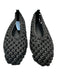 LA Tribe Shoe Size 39 Black Leather Woven Flats Black / 39
