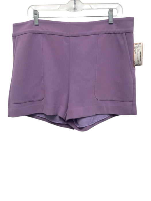 Marie Oliver Size 10 Lavender Purple Polyester Side Zip Pockets Shorts Lavender Purple / 10