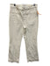 Tanya Taylor Size 8 White Cotton Denim Front Pocket High Rise Straight Jeans White / 8