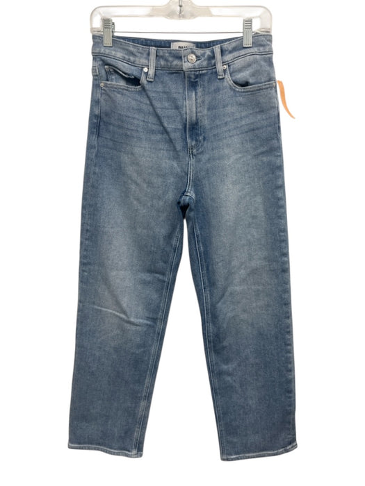 Paige Size 28 Medium Wash Cotton Denim High Rise Straight Jeans Medium Wash / 28