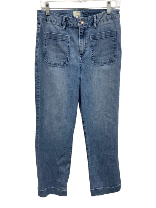 Ann Mashburn Size 30 Medium Wash Cotton Denim Front Pockets High Rise Jeans Medium Wash / 30