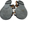 Hermes Shoe Size 37 Black, White, Tan Leather Color Block Strappy Logo Sandals Black, White, Tan / 37