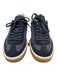 Loro Piana Shoe Size 38 Navy Blue & Brown Suede & Denim Laces Sneakers Navy Blue & Brown / 38