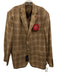 Lucchese NWT Tan Wool Plaid 2 Button Men's Blazer Tan / 50L