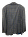Hickey Freeman Blue & White Plaid 2 Button Men's Blazer Blue & White / Est L