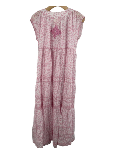 Gallabia Size M Pink & White Print Dress Pink & White Print / M