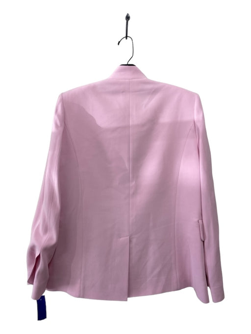 Zadig & Voltaire Size 38 Pink Acetate Blend Shoulder Pads Faux Pockets Jacket Pink / 38