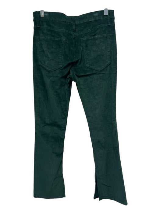 Frame Size 29 Dark Green Cotton Corduroy Bootcut High Rise Ankle Slits Jeans Dark Green / 29