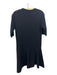 Ganni Size S Black Wool Crew Neck Knit Logo Half Sleeve Dress Black / S