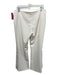 Alexis Size L Ivory Polyester & Polyurethane Back Zip Cropped Boot Cut Pants Ivory / L