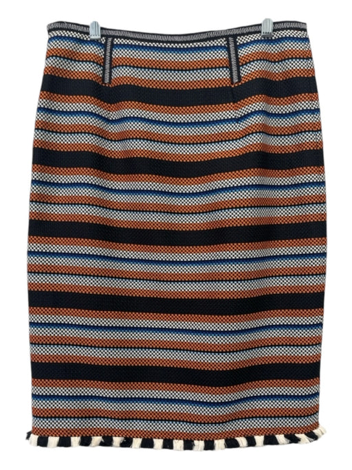 Dorothee Schumacher Size 3/L Orange, Black, Blue Polyester Blend Knit Skirt Orange, Black, Blue / 3/L