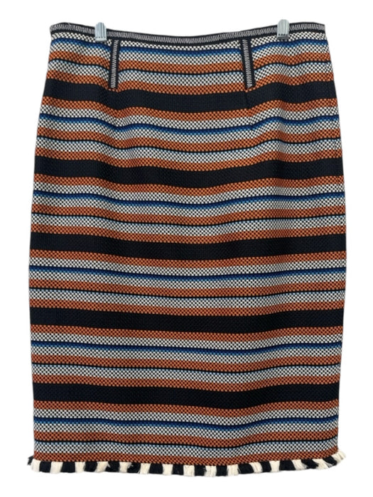 Dorothee Schumacher Size 3/L Orange, Black, Blue Polyester Blend Knit Skirt Orange, Black, Blue / 3/L