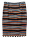 Dorothee Schumacher Size 3/L Orange, Black, Blue Polyester Blend Knit Skirt Orange, Black, Blue / 3/L