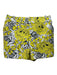 Alice + Olivia Size 14 Yellow, Silver, Black Polyester Hook & Zip Shorts Yellow, Silver, Black / 14