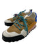 Closed Shoe Size 37 Brown, Blue, Pink Canvas & Leather Laces Sneakers Brown, Blue, Pink / 37