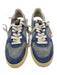 Autry Shoe Size 38 Blue, Gray, Beige Suede & Rubber Laces Low Top Sneakers Blue, Gray, Beige / 38