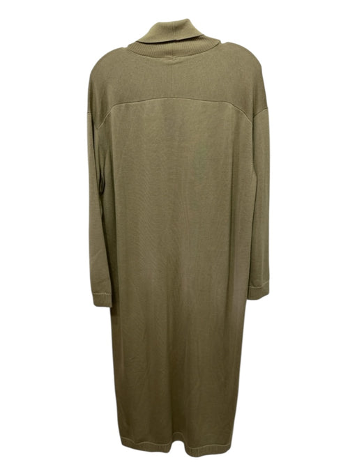 Lafayette 148 Size M Sage green Wool Turtleneck Sweater Dress Dress Sage green / M
