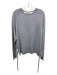 Tibi Size M Gray & White Merino Wool drawcord Fabric Block Sweater Gray & White / M