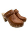 Loeffler Randall Shoe Size 7.5 Tan & beige Leather Braided Detail Studded Clogs Tan & beige / 7.5