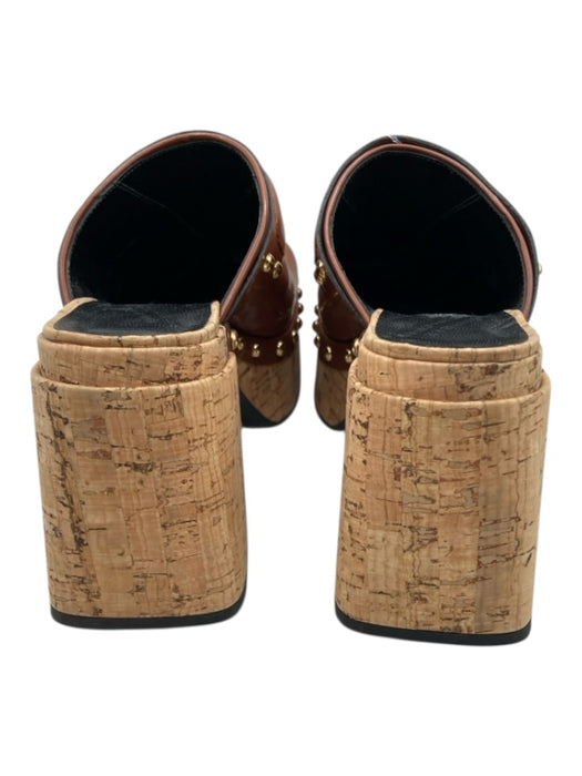 Dorothee Schumacher Shoe Size 37.5 Cognac Brown Leather Studded Mule Clogs Cognac Brown / 37.5