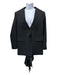 Burberry Size 8 Black Wool Button Close Front Pockets Panel Detail Blazer Black / 8
