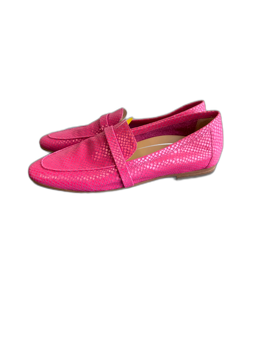 Vionic Shoe Size 9.5 Pink Leather Almond Toe Reptile Embossed Loafer Shoes Pink / 9.5