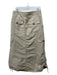 Marc Jacobs Size 6 Khaki Beige Polyester Blend Cinch Detail Solid Midi Skirt Khaki Beige / 6