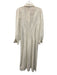 Hemant & Nandita Size XS White Viscose Blend Button Down Jacquard Floral Dress White / XS