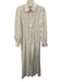 Hemant & Nandita Size XS White Viscose Blend Button Down Jacquard Floral Dress White / XS