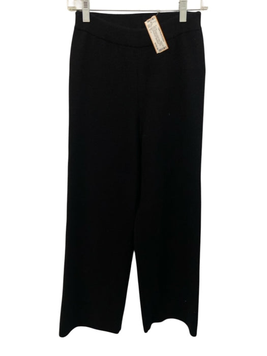 Kilte Size S / 1 Black Cashmere Elastic Waist Wide Leg Crop Pant Set Black / S / 1