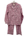 Julia Amory Size XS Pink & White Cotton Button Floral & Paisley Pajamas Pant Set Pink & White / XS