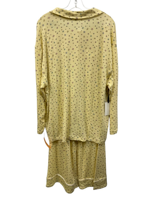Quintessential Love Size XS Yellow Print Modal Stars Long Sleeve Pant Set Yellow Print / XS