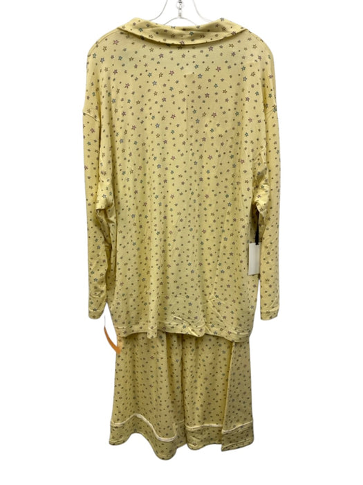 Quintessential Love Size XS Yellow Print Modal Stars Long Sleeve Pant Set Yellow Print / XS