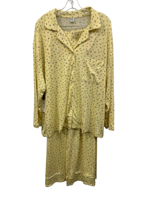 Quintessential Love Size XS Yellow Print Modal Stars Long Sleeve Pant Set Yellow Print / XS