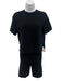 Kilte Size 1 Black Cashmere Elastic Waist Biker Short Sleeve Short Set Black / 1
