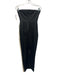 Ronny Kobo Size XS Black & Ivory Polyester Color Block Satin rosette Dress Gown Black & Ivory / XS