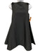 Bernadette Size XS / 36 Black Polyester Bow Shoulder trapeze Sleeveless Dress Black / XS / 36