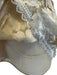 Bronx & Banco Size XS white & tan Viscose Sheer Mesh Floral Embroidery Dress white & tan / XS