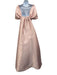 Club L London Size 2 Pale Pink Sateen Detachable Train Strapless Bow Gown Pale Pink / 2
