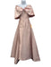 Club L London Size 2 Pale Pink Sateen Detachable Train Strapless Bow Gown Pale Pink / 2