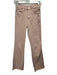 MNG by Mango Size XS Blush Pink Cotton Denim Straight Leg Frayed Jeans Blush Pink / XS