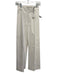 Zara Size 0 White Cotton Denim Pintuck Wide Leg Jeans White / 0