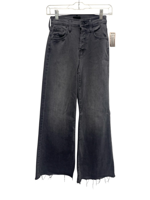 Mother Size 24 Charcoal Gray Cotton Denim High Rise Wide Leg Jeans Charcoal Gray / 24