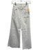 Frame Size 23 White Cotton Denim High Rise Wide Leg Crop Jeans White / 23