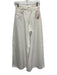 GOLDSIGN Size 23 White Cotton Denim High Rise Wide Leg High Rise Jeans White / 23