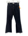 ASKK NY Size 24 Black & Gray Cotton Denim High Rise Color Block Straight Jeans Black & Gray / 24