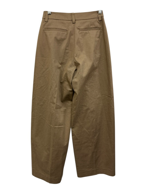 THELATEST Size XS / 36 Taupe Brown Cotton Pleated High Rise Wide Leg Pants Taupe Brown / XS / 36