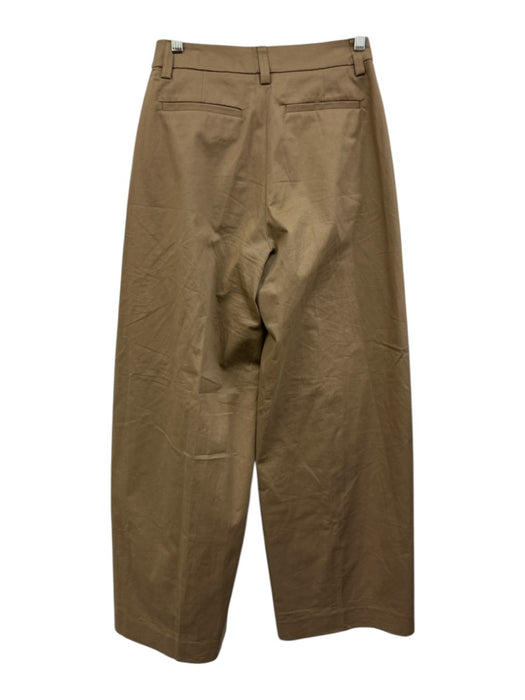 THELATEST Size XS / 36 Taupe Brown Cotton Pleated High Rise Wide Leg Pants Taupe Brown / XS / 36