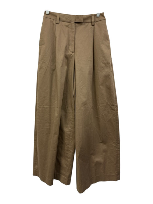 THELATEST Size XS / 36 Taupe Brown Cotton Pleated High Rise Wide Leg Pants Taupe Brown / XS / 36